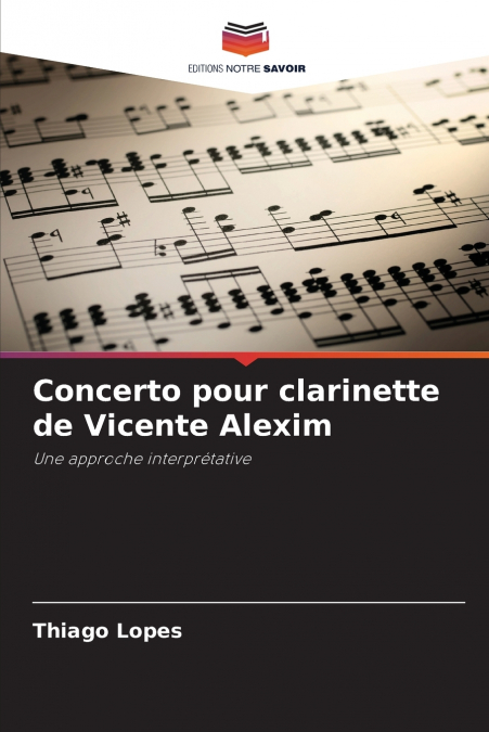 CONCERTO POUR CLARINETTE DE VICENTE ALEXIM