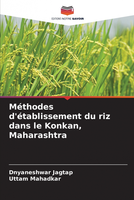 METHODES D?ETABLISSEMENT DU RIZ DANS LE KONKAN, MAHARASHTRA