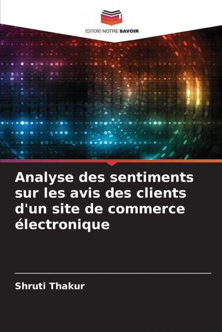 ANALYSE DES SENTIMENTS SUR LES AVIS DES CLIENTS D?UN SITE DE
