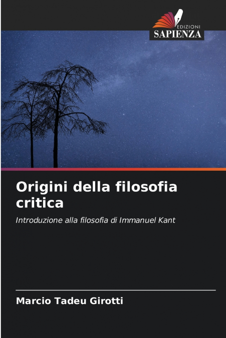 ORIGINI DELLA FILOSOFIA CRITICA