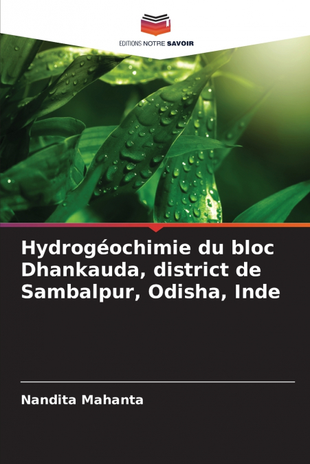 HIDROGEOQUIMICA DO BLOCO DE DHANKAUDA, DISTRITO DE SAMBALPUR