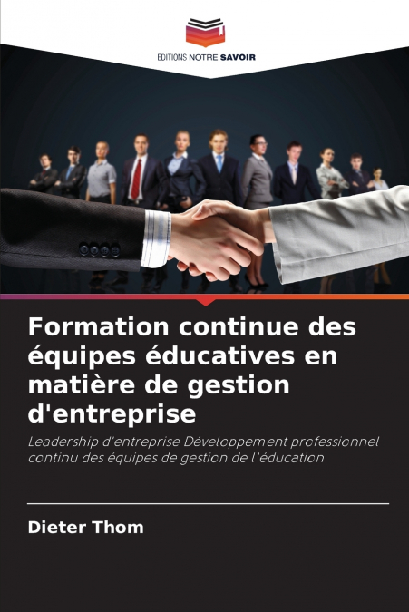 FORMATION CONTINUE DES EQUIPES EDUCATIVES EN MATIERE DE GEST