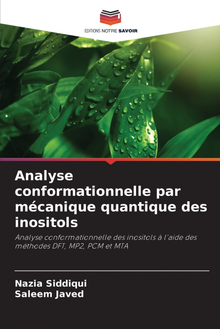 ANALYSE CONFORMATIONNELLE PAR MECANIQUE QUANTIQUE DES INOSIT