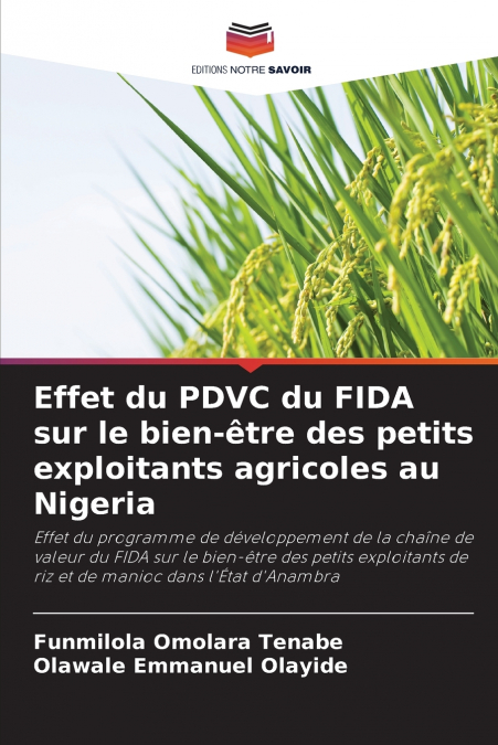 EFFET DU PDVC DU FIDA SUR LE BIEN-ETRE DES PETITS EXPLOITANT