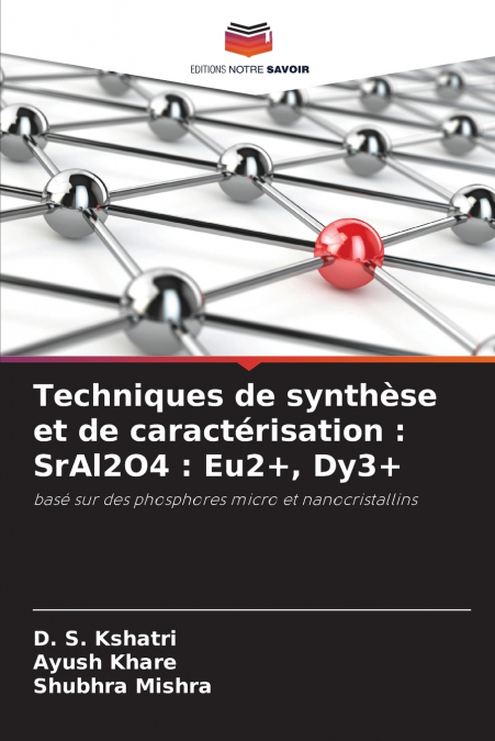 TECHNIQUES DE SYNTHESE ET DE CARACTERISATION