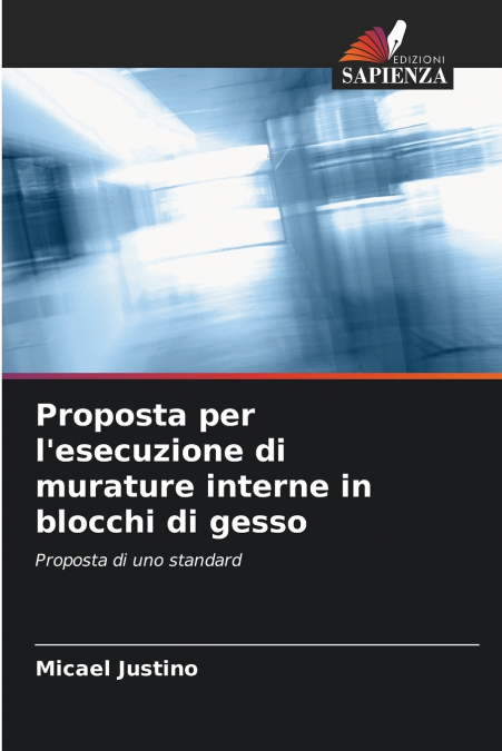 PROPOSTA PER L?ESECUZIONE DI MURATURE INTERNE IN BLOCCHI DI