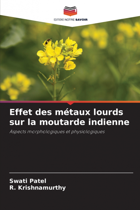 EFFET DES METAUX LOURDS SUR LA MOUTARDE INDIENNE