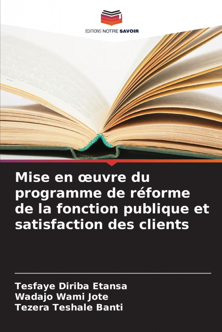 MISE EN ?UVRE DU PROGRAMME DE REFORME DE LA FONCTION PUBLIQU