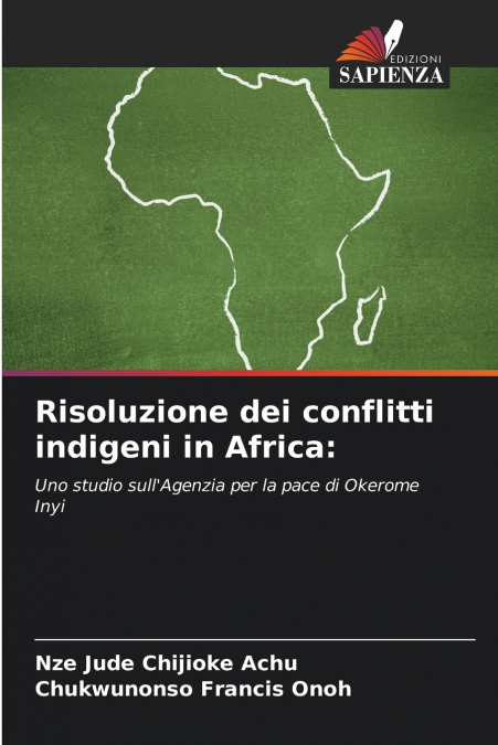 RISOLUZIONE DEI CONFLITTI INDIGENI IN AFRICA