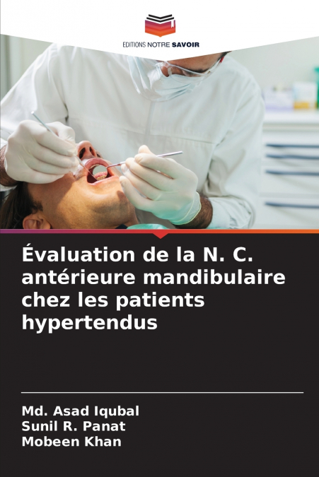 EVALUATION DE LA N. C. ANTERIEURE MANDIBULAIRE CHEZ LES PATI