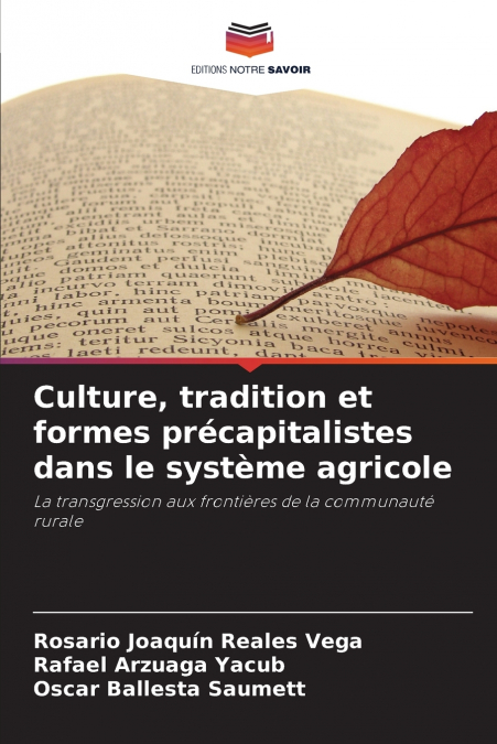 CULTURE, TRADITION ET FORMES PRECAPITALISTES DANS LE SYSTEME