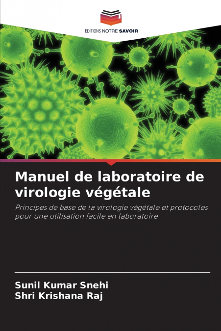MANUEL DE LABORATOIRE DE VIROLOGIE VEGETALE