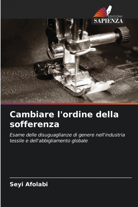 CAMBIARE L?ORDINE DELLA SOFFERENZA