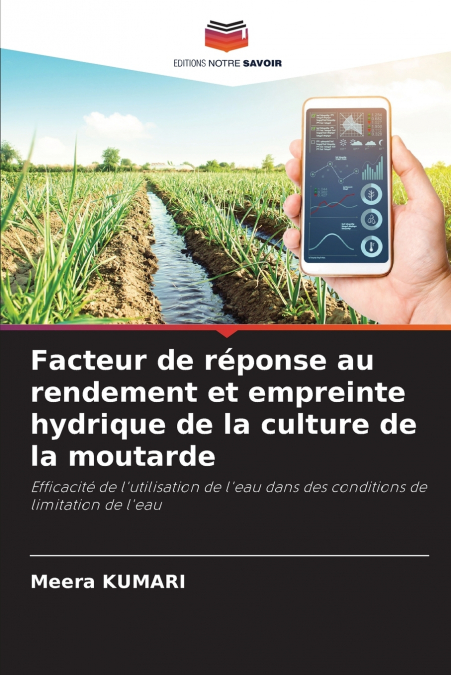 FACTEUR DE REPONSE AU RENDEMENT ET EMPREINTE HYDRIQUE DE LA