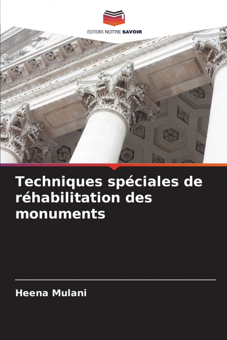 TECHNIQUES SPECIALES DE REHABILITATION DES MONUMENTS