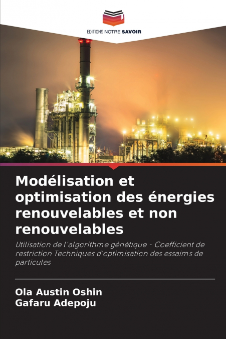 MODELISATION ET OPTIMISATION DES ENERGIES RENOUVELABLES ET N