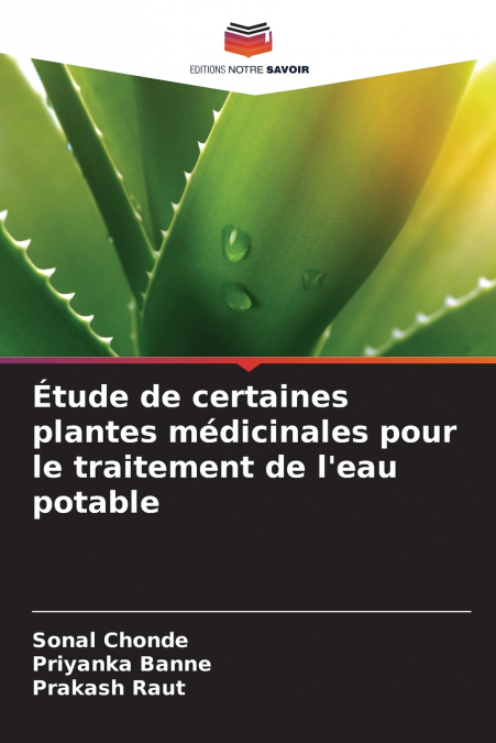 ETUDE DE CERTAINES PLANTES MEDICINALES POUR LE TRAITEMENT DE