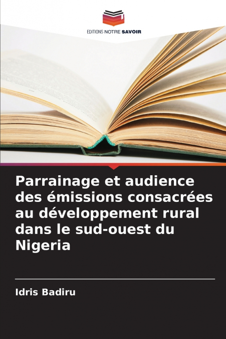 PARRAINAGE ET AUDIENCE DES EMISSIONS CONSACREES AU DEVELOPPE