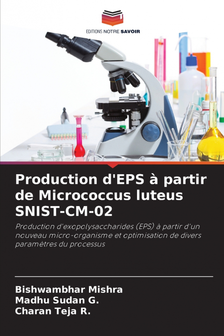 PRODUCTION D?EPS A PARTIR DE MICROCOCCUS LUTEUS SNIST-CM-02