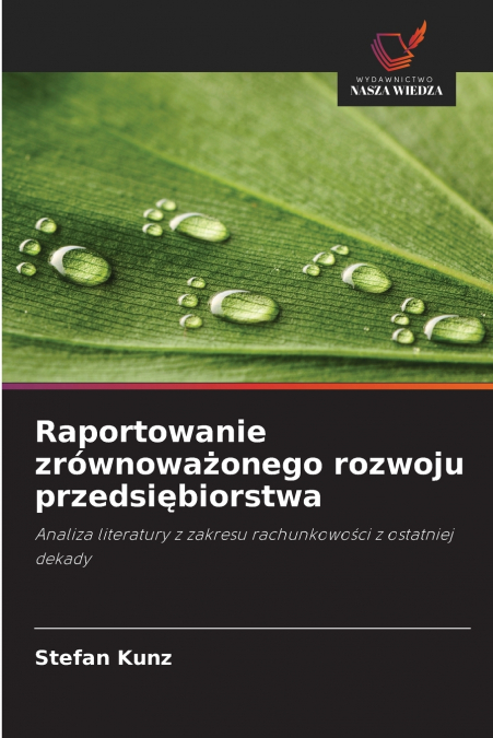 RAPORTOWANIE ZROWNOWA?ONEGO ROZWOJU PRZEDSI?BIORSTWA
