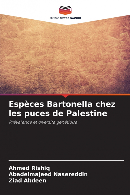 SPECIE BARTONELLA NELLE PULCI DELLA PALESTINA