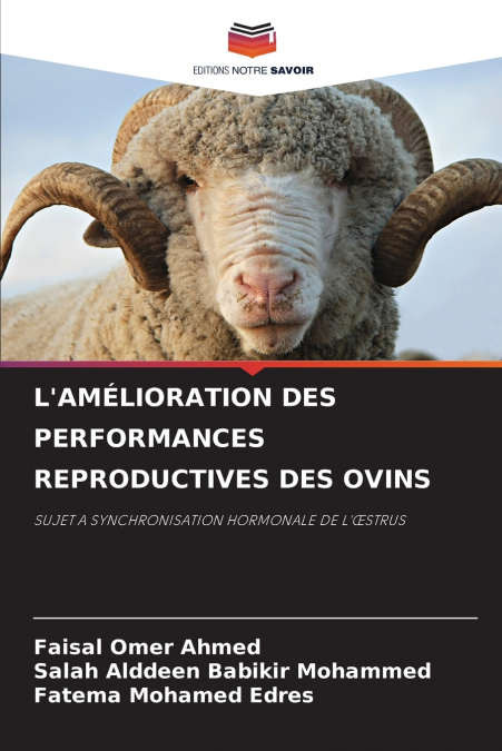 L?AMELIORATION DES PERFORMANCES REPRODUCTIVES DES OVINS