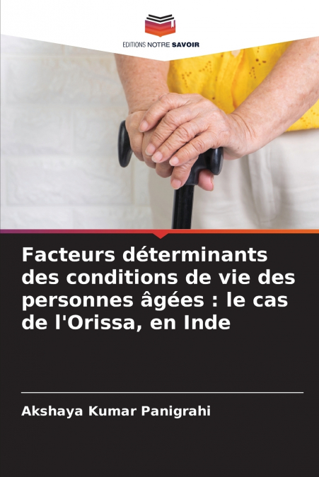 FACTEURS DETERMINANTS DES CONDITIONS DE VIE DES PERSONNES AG
