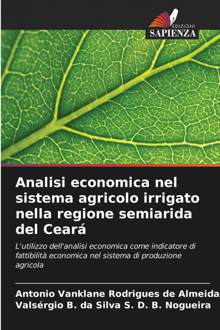 ANALISI ECONOMICA NEL SISTEMA AGRICOLO IRRIGATO NELLA REGION