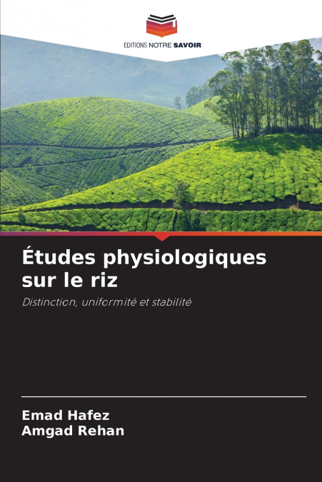 ETUDES PHYSIOLOGIQUES SUR LE RIZ