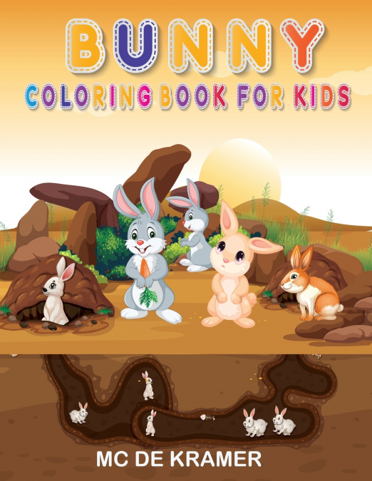 BUNNY COLORING BOOK FOR KIDS