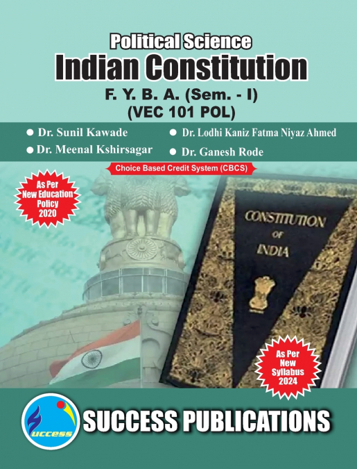 INDIAN CONSTITUTION(F.Y.B.A,SEM.-I) SPPU-TEXT(ENGLISH)