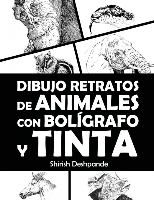 DIBUJO RETRATOS DE ANIMALES CON BOLIGRAFO Y TINTA