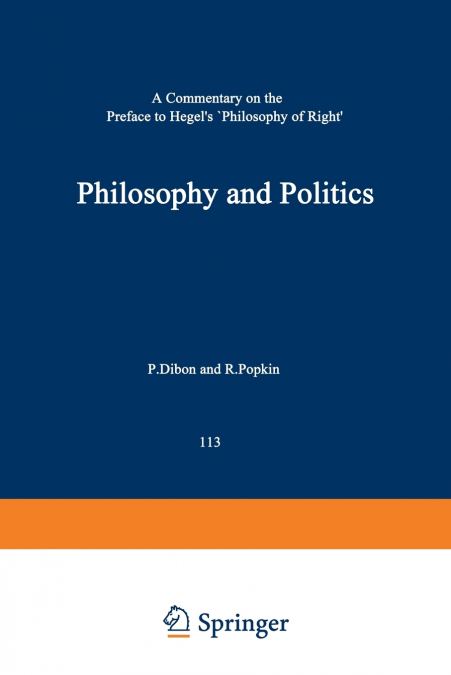 PHILOSOPHY AND POLITICS