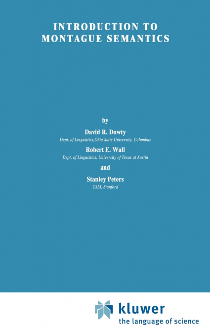 INTRODUCTION TO MONTAGUE SEMANTICS