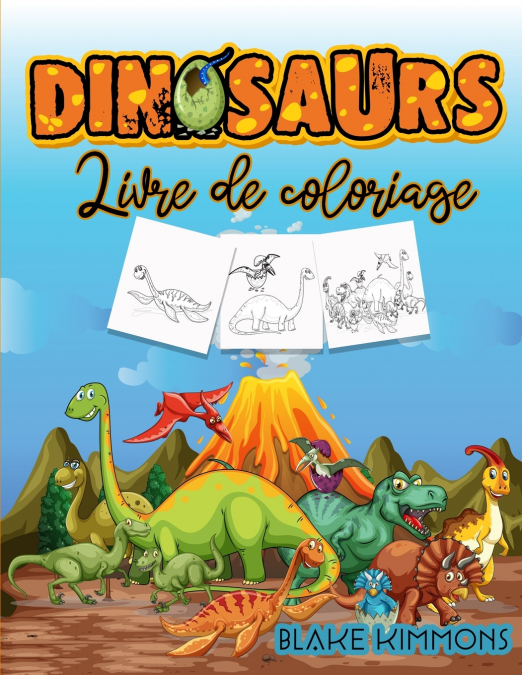 DINOSAURES LIVRE DE COLORIAGE
