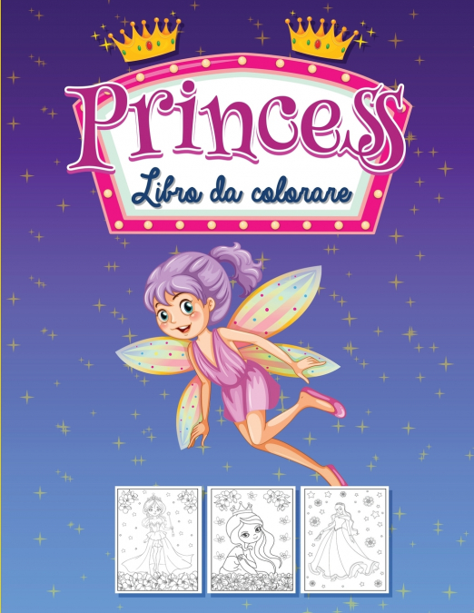 PRINCIPESSA LIBRO DA COLORARE