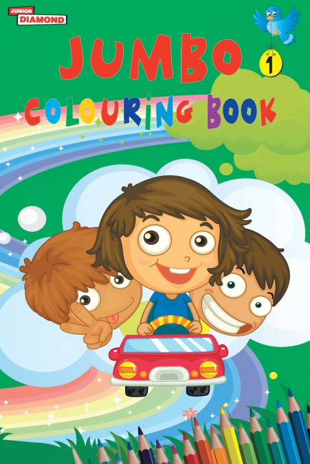 JUMBO COLOURING BOOK 1 FOR 4 TO 8 YEARS OLD KIDS BEST GIFT