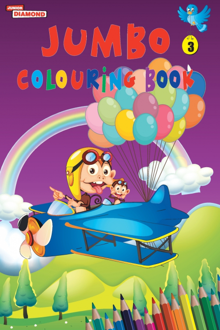 JUMBO COLOURING BOOK 3 FOR 4 TO 8 YEARS OLD KIDS BEST GIFT