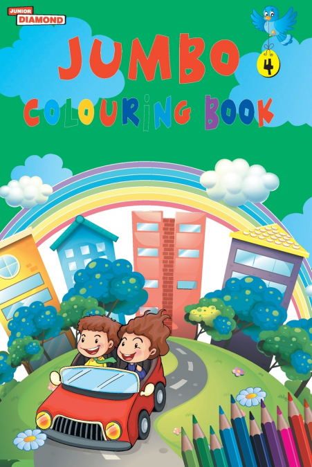 JUMBO COLOURING BOOK 4 FOR 4 TO 8 YEARS OLD KIDS BEST GIFT