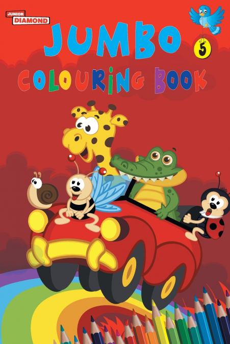 JUMBO COLOURING BOOK 5 FOR 4 TO 8 YEARS OLD KIDS BEST GIFT