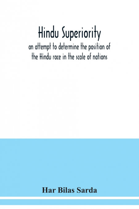 HINDU SUPERIORITY