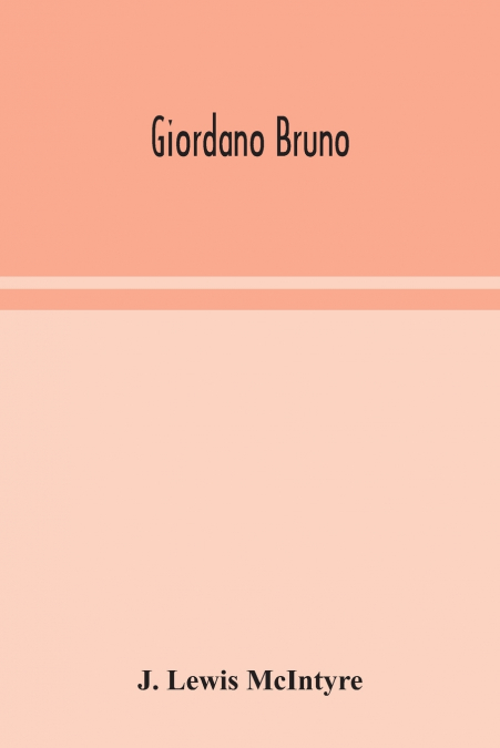 GIORDANO BRUNO