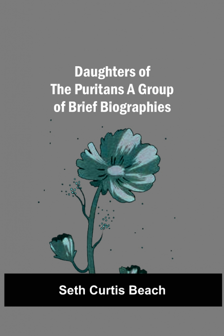 DAUGHTERS OF THE PURITANS A GROUP OF BRIEF BIOGRAPHIES