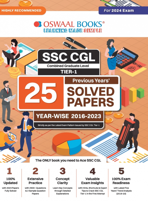 OSWAAL SSC CGL (COMBINED GRADUATE LEVEL) TIER-I 25 PREVIOUS