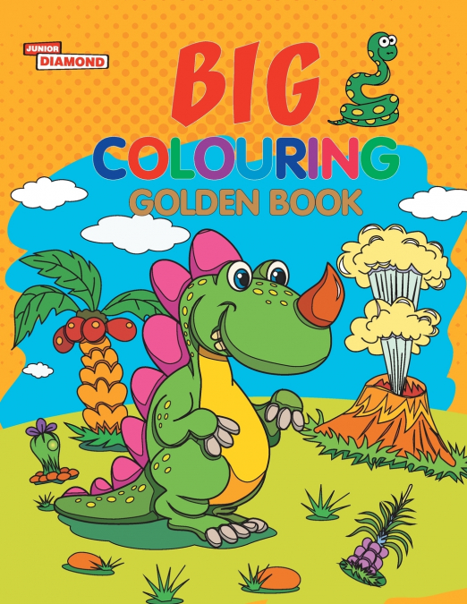 BIG COLOURING GOLDEN BOOK FOR 5 TO 9 YEARS OLD KIDS FUN ACT