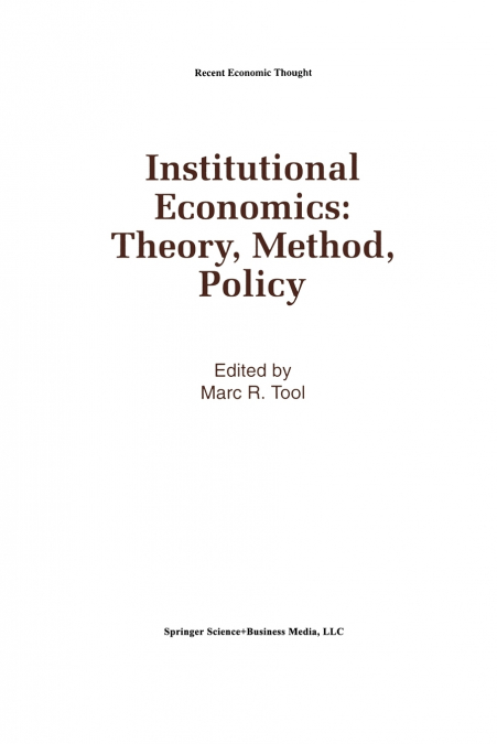 INSTITUTIONAL ECONOMICS