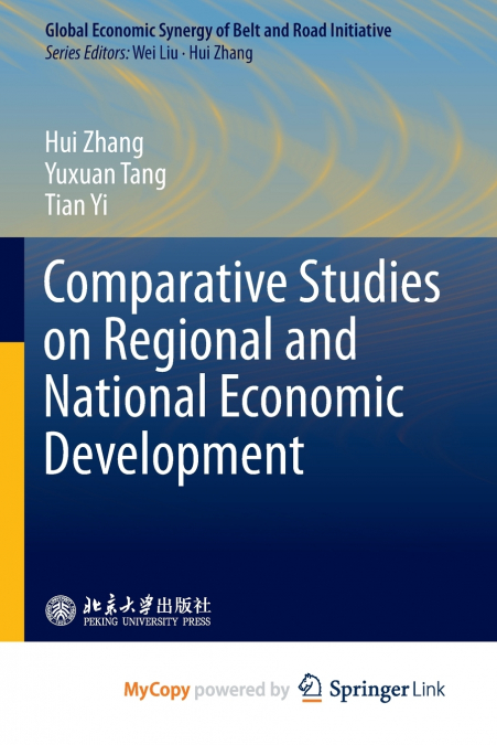 COMPARATIVE STUDIES ON REGIONAL AND NATIONAL ECONOMIC DEVELO