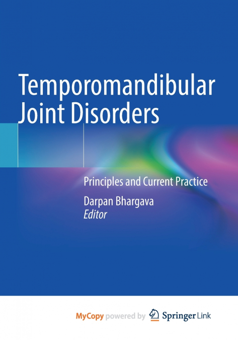 TEMPOROMANDIBULAR JOINT DISORDERS