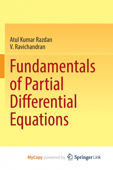 FUNDAMENTALS OF PARTIAL DIFFERENTIAL EQUATIONS