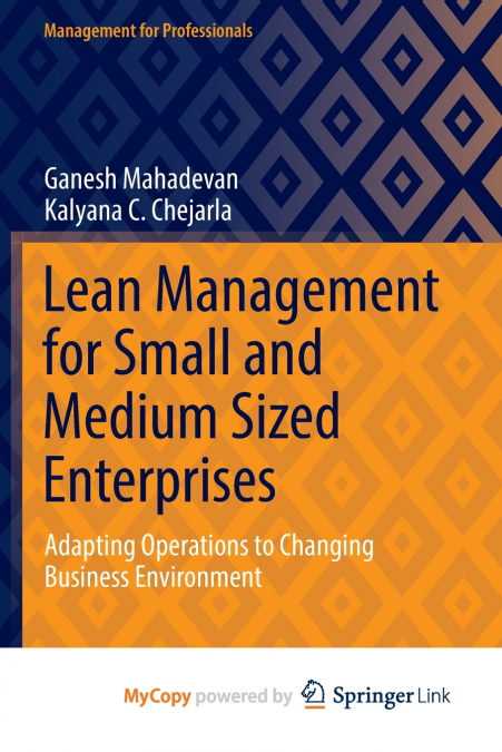 LEAN MANAGEMENT FOR SMALL AND MEDIUM SIZED ENTERPRISES